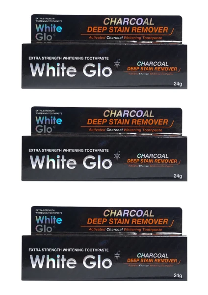 White Glo Aktif Karbon Kömürlü Diş Macunu Paketi 24 gr x 3