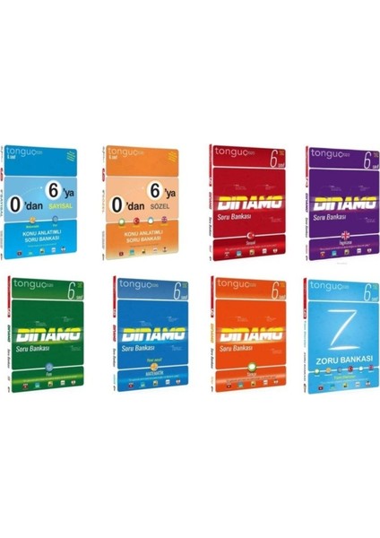 Tonguç 0'dan 6'ya 6. Sınıf Zoru Bankası Dinamo Soru Bankası Seti