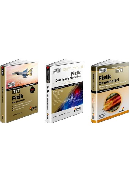 TYT Fizik Konu Soru Deneme Seti 3 Kitap
