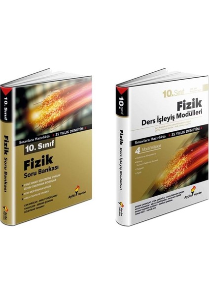10. Sınıf Fizik Soru Bankası + Ders İşleyiş Modülleri Seti 2 Kitap