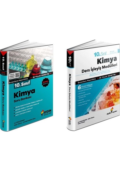 10. Sınıf Kimya Soru Bankası + Ders İşleyiş Modülleri Seti 2 Kitap
