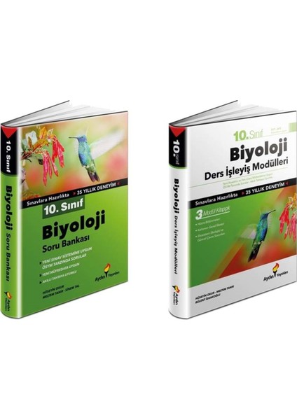 10. Sınıf Biyoloji Soru Bankası + Ders İşleyiş Modülleri Seti 2 Kitap