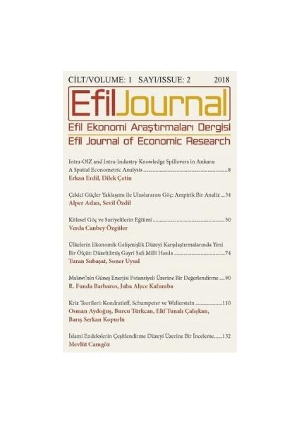 Efiljournal Cilt : 1 Sayı: 2 (3 Ay)