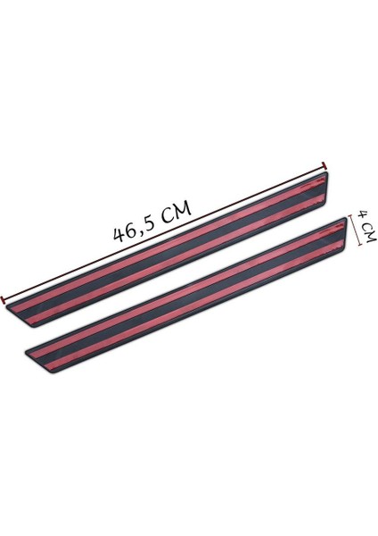 Peugeot 206 Cc Krom Kapı Eşik Koruması Limited Line 2000-2013 2 Parça