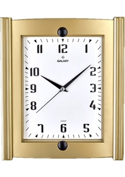 Ayp 601-A Galaxy Duvar Saati Kare Gold