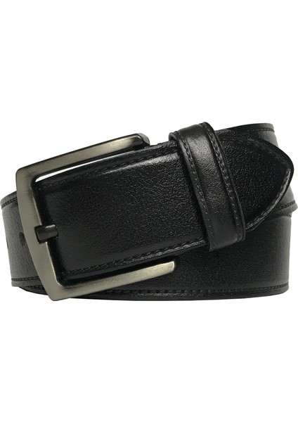 Desenli Siyah Kot, Spor Kemer 4.5 cm