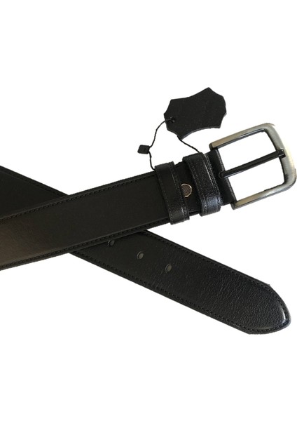Desenli Siyah Kot, Spor Kemer 4.5 cm