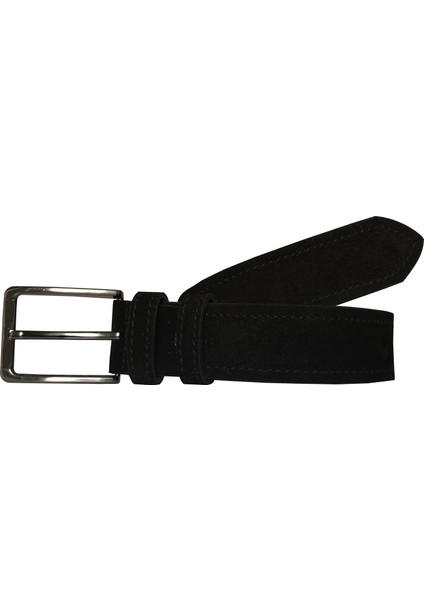 Süet Siyah Kemer 4 cm