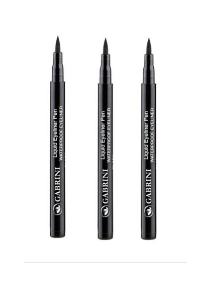 Liquid Eyeliner Pen Waterproof x 3 Adet