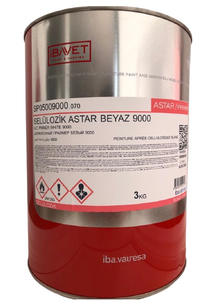 Ibavet Selülozik Astar Beyaz 13 kg