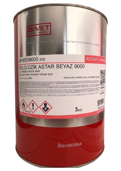 Ibavet Selülozik Astar Beyaz 0,85 kg