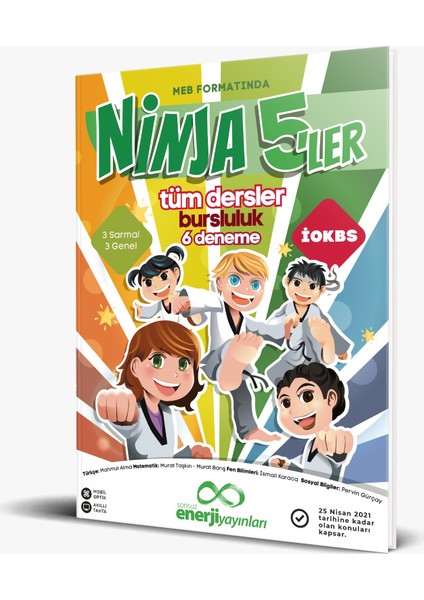 Ninja 5'ler İOKBS 5. Sınıf Tüm Dersler 6 Deneme