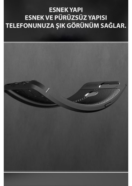 Huawei Mate 10 Lite Kılıf Darbe Korumalı Deri Görünümlü Silikon Arka Kapak - Lacivert fırsatları