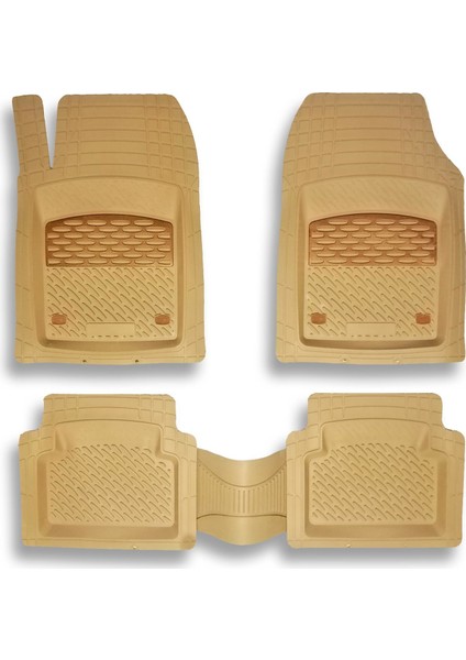 Safir Audi A4 1994 2001 Bej Ahşap 3D Paspas