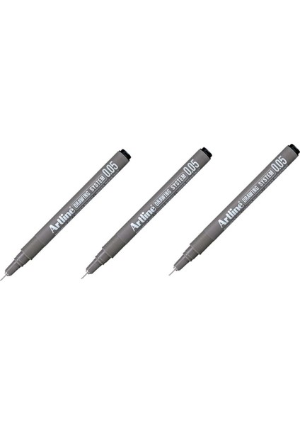 Drawing System Teknik Çizim Kalemi Siyah 0.05 mm
