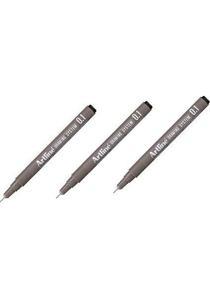 Drawing System Teknik Çizim Kalemi Siyah 0.1 mm