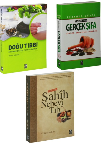 Doğu Tıbbı ve Sahih Nebevi Tıp Gerçek Şifa Seti 3 Kitap