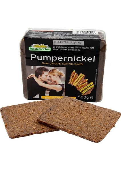 Pumpernickel Siyah Çavdarlı Alman Ekmeği 500 gr