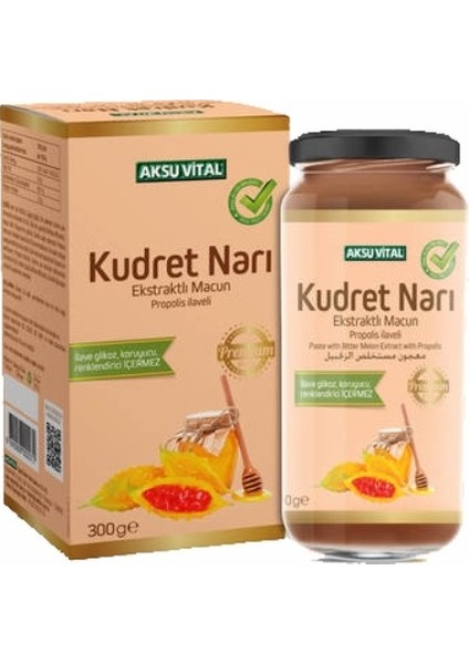 Propolis Ilaveli Kudret Narı Ekstraktlı Macun 300 G