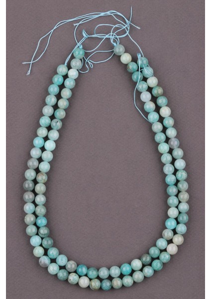 Amazonit Doğal Taş Dizi 8 mm Küre Kesim