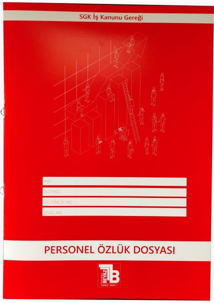 Personel Özlük Dosyası Kırmızı 25'li