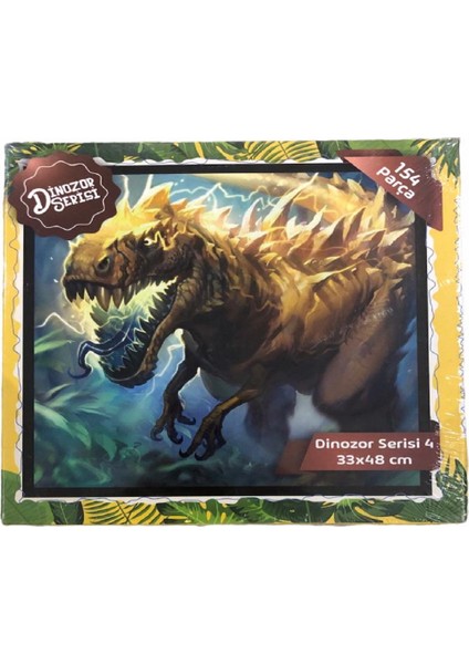 Lilart Kids  Çocuk Dinozor Serisi 4 PUZZLE-154 Parça 33X48