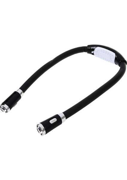Boyun Askılı Esnek LED Lamba Gece Kitap Okuma Işığı - AL2485 Siyah