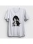 Unisex Beyaz Retro Amy Winehouse T-Shirt 1