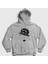 Unisex Gri Hat Charlie Chaplin Kapüşonlu Sweatshirt 1