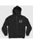 Unisex Siyah Xo The Weeknd Fermuarlı Kapüşonlu Sweatshirt 1