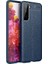 Samsung Galaxy S21 Kılıf Ultra Korumalı Deri Desenli Lüx Niss Silikon Kılıf + Tam Kaplayan 6d Polymer Nano Ekran Koruyucu Lacivert 1