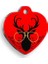 Christmas Serisi Glasses Deer Kalp Kedi ve Köpek Künyesi 1