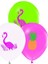 Flamingo 10 Adet Metalik Balon 1