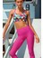 Pembe (Yoga-Fıtness-Pilates-Koşu) Sporcu Tayt Alt Üst Takım 1