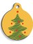 Christmas Serisi Art Tree Yuvarlak Kedi ve Köpek Künyesi 1