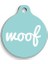 Mavi Woof Yuvarlak Köpek Künyesi 1