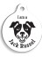 Beyaz Jack Russel Yuvarlak Köpek Künyesi 1