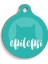 Tıbbi & Engelliler Serisi Epilepsi Kedi Mavi Yuvarlak Kedi Künyesi 1
