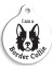Beyaz Border Collie Yuvarlak Köpek Künyesi 1