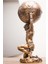 Atlas Biblo Özel Tasarım Bronz Heykel 32 cm Ev Dekor 3