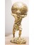 Atlas Biblo Özel Tasarım Gold Heykel 30 cm Ev Dekor 3
