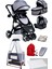 8'in1 Yeni Doğan Set Baby Home 945 Travel Sistem Bebek Arabası ve 505 Bebek Sepeti Anne Yanı Beşik 1