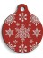 Christmas Serisi Snow Red Yuvarlak Kedi ve Köpek Künyesi 1