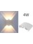 AC85-265V Modern Duvar Aplik Işıklar Led Aşağı Monte Sıcak Beyaz 4W (Yurt Dışından) 2