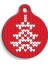Christmas Serisi Pixel Tree Yuvarlak Kedi ve Köpek Künyesi 1