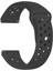 Amazfit Pace 46mm Kordon Delikli Çift Renk Silikon Siyah 1