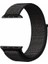 Apple Watch Uyumlu 1 2 3 4 5 38mm Kordon Kumaş Cırtcırtlı Kordon Siyah 1