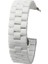 Apple Watch Uyumlu 4 5 38mm Kordon Parlak Seramik Kaplama Metal Beyaz 1