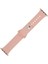 Apple Watch Uyumlu 42mm Kılıf Silikon Kordon Açık Pembe 2