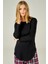 Kadın Yanları Yırtmaçlı Uzun Kollu Bluz 1